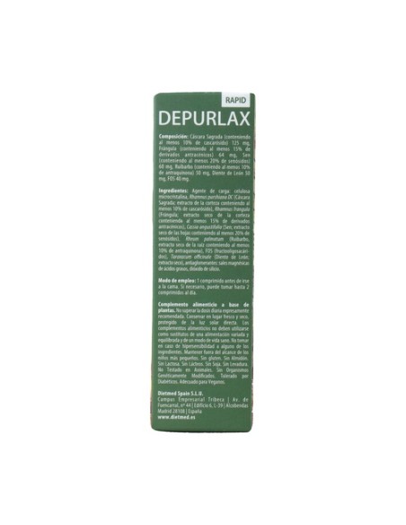 Depurlax Rápido 30 comprimidos Dietmed