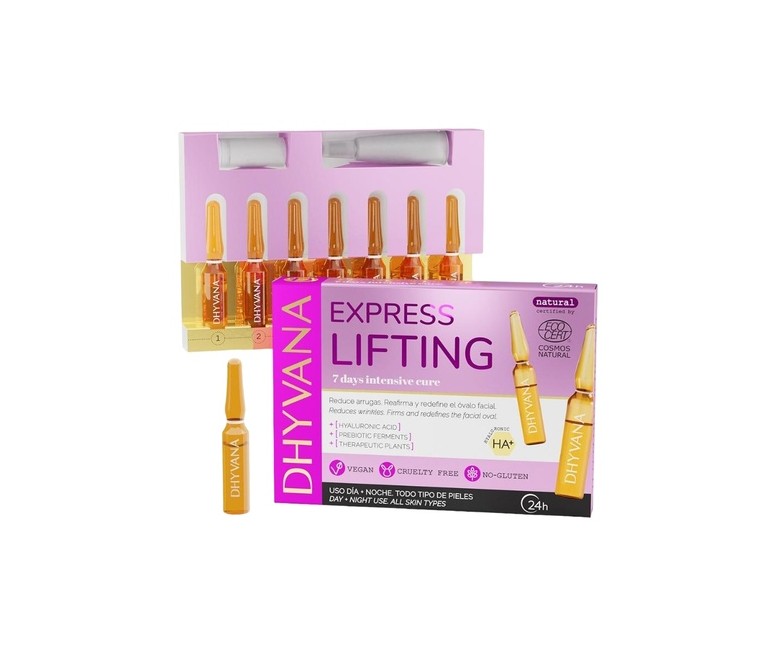 Express miracle lifting cuidado facial 7 ampollas de 2ml Dhyvana