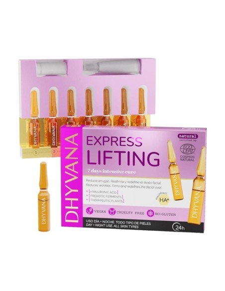 Express miracle lifting cuidado facial 7 ampollas de 2ml Dhyvana