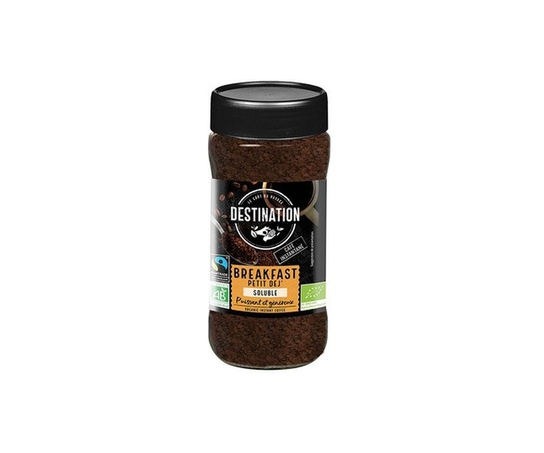 Café soluble liofilizado para desayuno bio 100 g Destination Bio