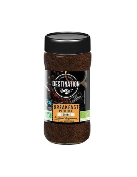 Café soluble liofilizado para desayuno bio 100 g Destination Bio