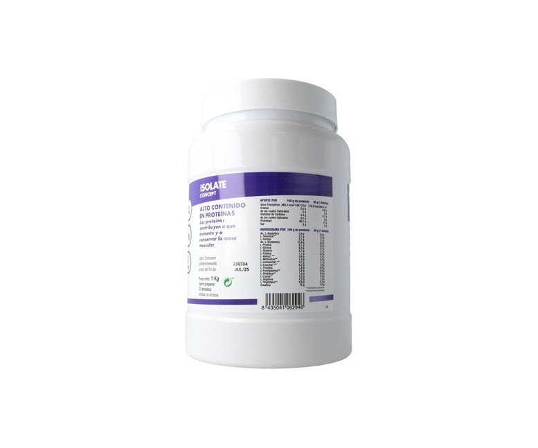 Isolate concept vainilla 1 kg de polvo (Vainilla) Mega Plus
