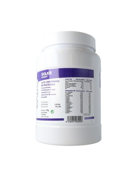 Isolate concept vainilla 1 kg de polvo (Vainilla) Mega Plus