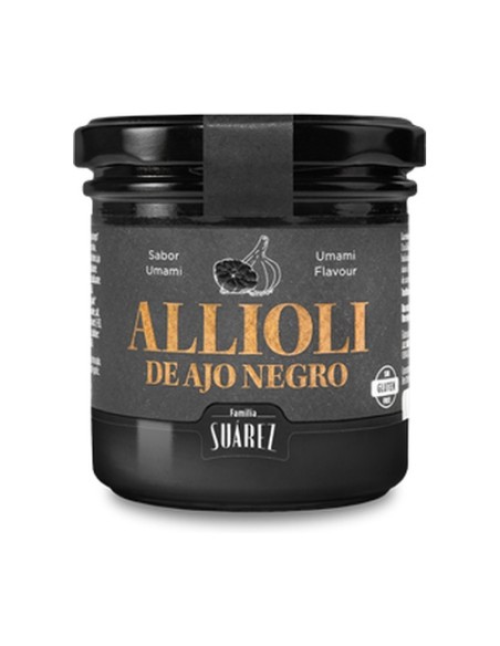 Allioli de ajo negro sin gluten 135 g Familia Suarez