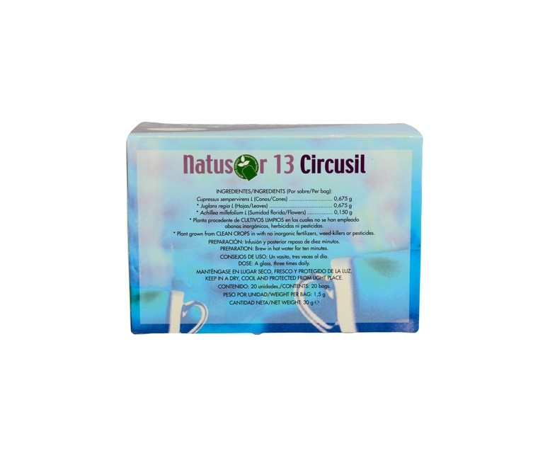 Natusor Infusiones 13 Circusil 20 bolsitas infusoras Soria Natural
