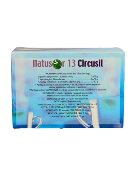 Natusor Infusiones 13 Circusil 20 bolsitas infusoras Soria Natural