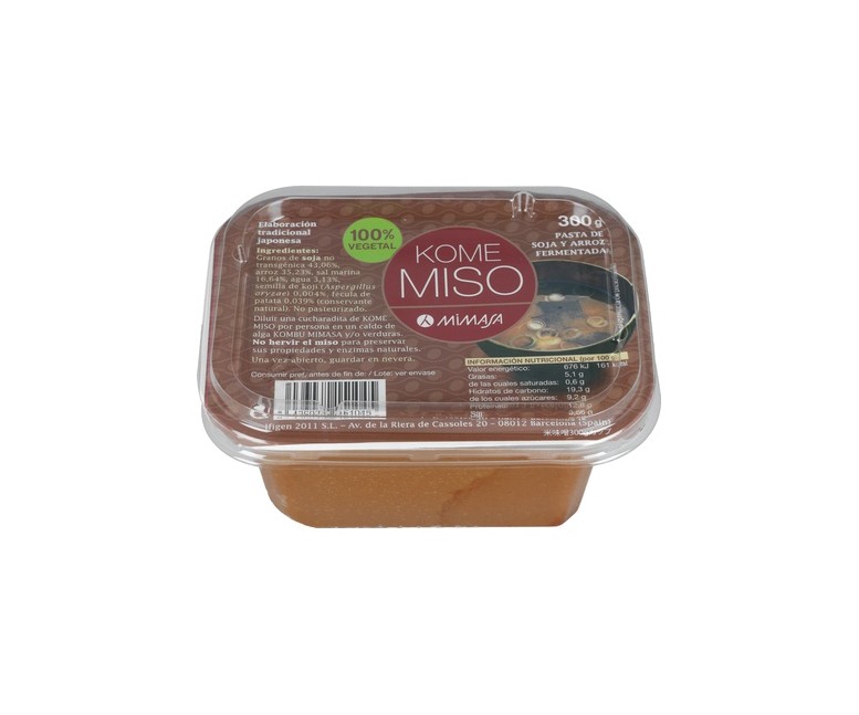 Kome Miso No pasteurizado 300 g Mimasa