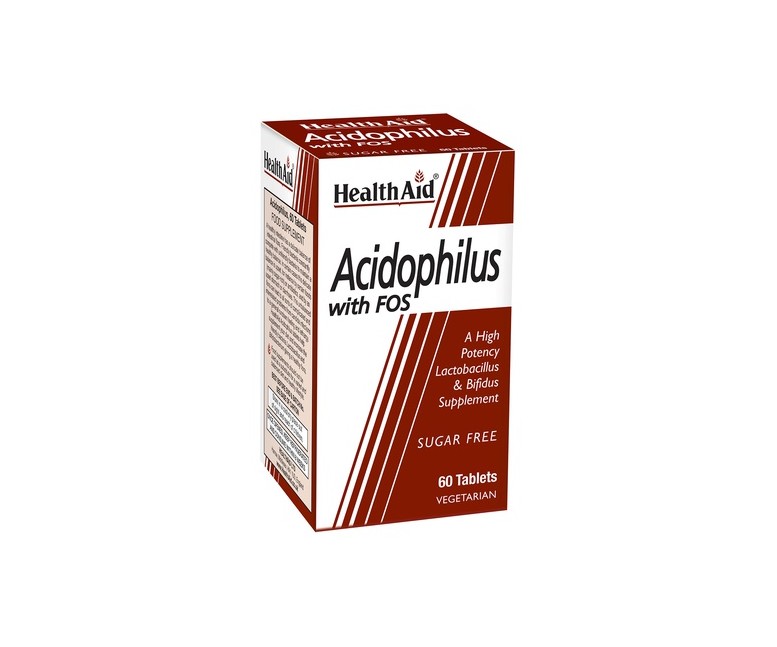 Acidophilus con fos 60 comprimidos Health Aid