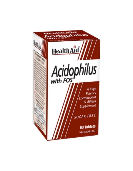 Acidophilus con fos 60 comprimidos Health Aid