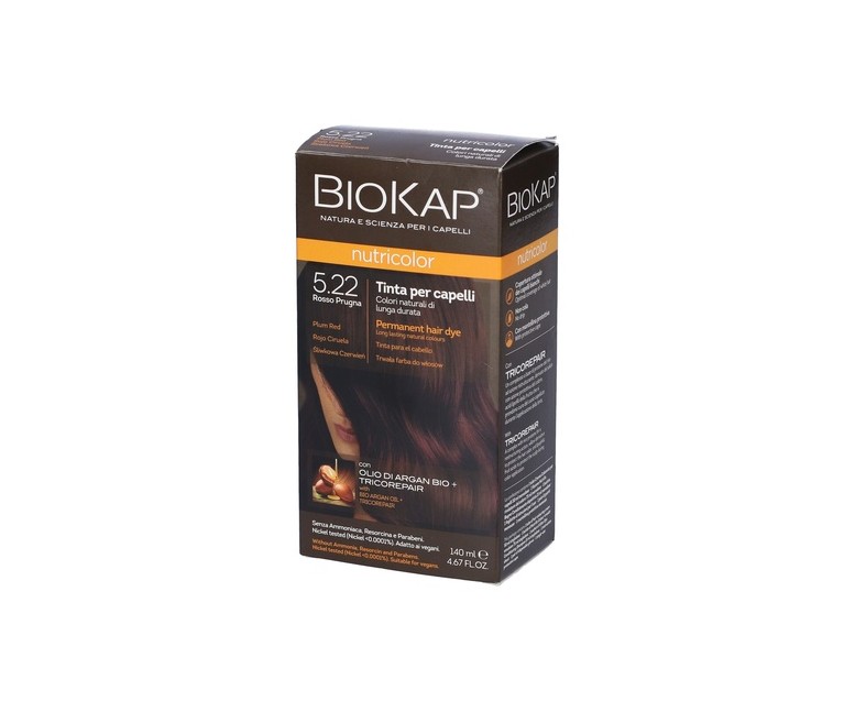 Tinte Nutricolor Rojo Ciruela 5.22 140 ml Biokap