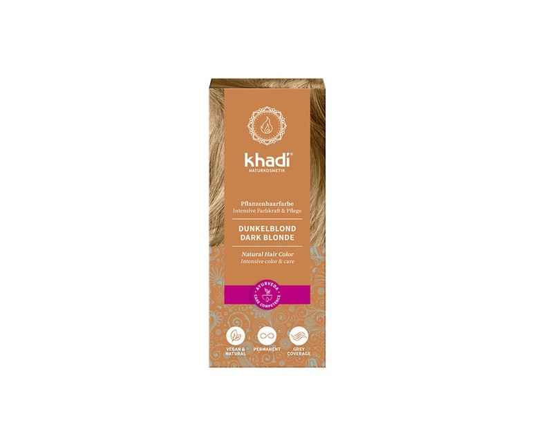 Tinte Vegetal Color Rubio Oscuro/Ceniza 100 g Khadi