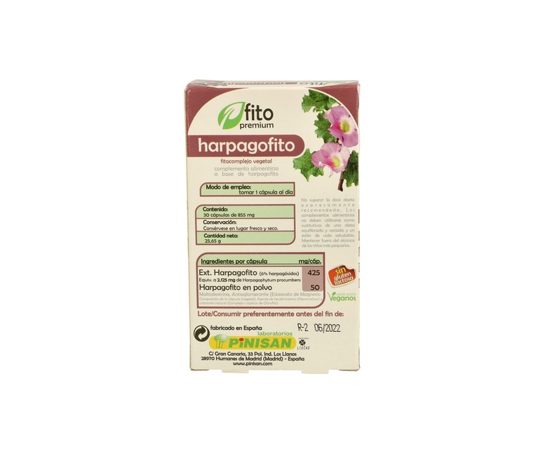Fito Premium Harpagofito 30 cápsulas Pinisan