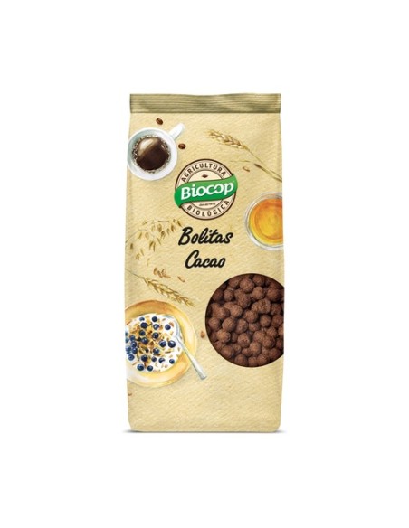 Bolitas crujientes de cereales con chocolate 200 g Biocop