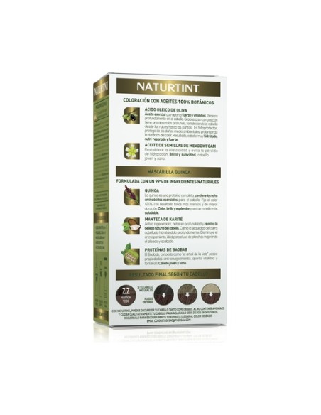 Naturtint Coloración Con Quinoa 7.7 - Marrón Teide 1 unidad Naturtint