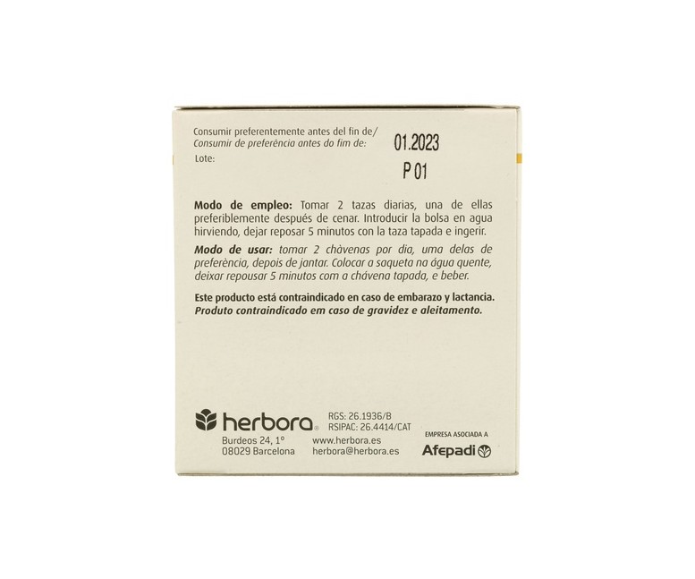 Infusión Herboplant Obes L 20 bolsitas infusoras Herbora