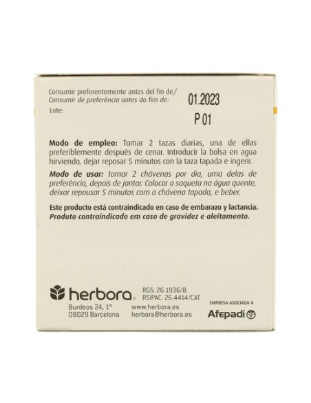 Infusión Herboplant Obes L 20 bolsitas infusoras Herbora