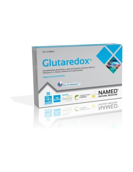 Glutaredox glutatión reducido 30 comprimidos sublinguales Named