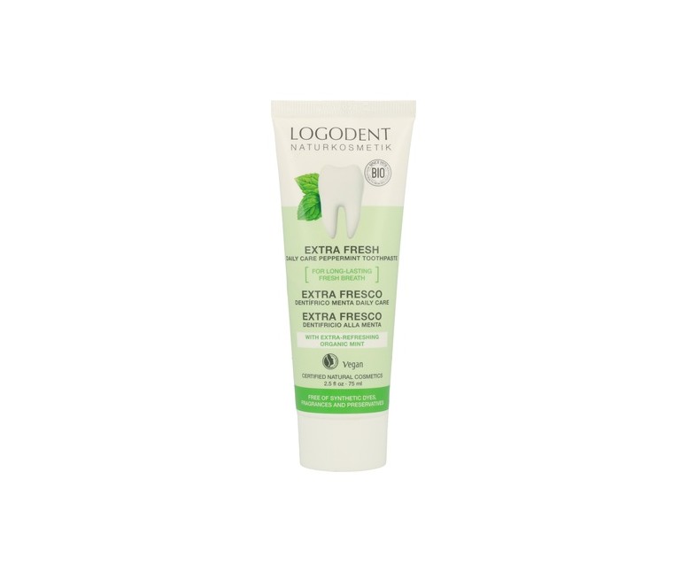 Dentífrico extra fresco con menta 75 ml Logona