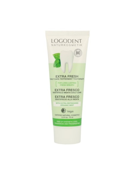 Dentífrico extra fresco con menta 75 ml Logona
