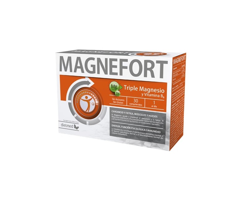 Magnefort fuente triple magnesio 30 comprimidos Dietmed