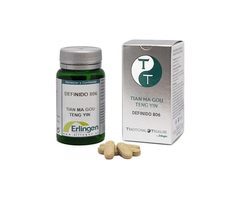 Definido 806 - Tian Ma Gou Teng Yin 60 comprimidos de 1 g Erlingen