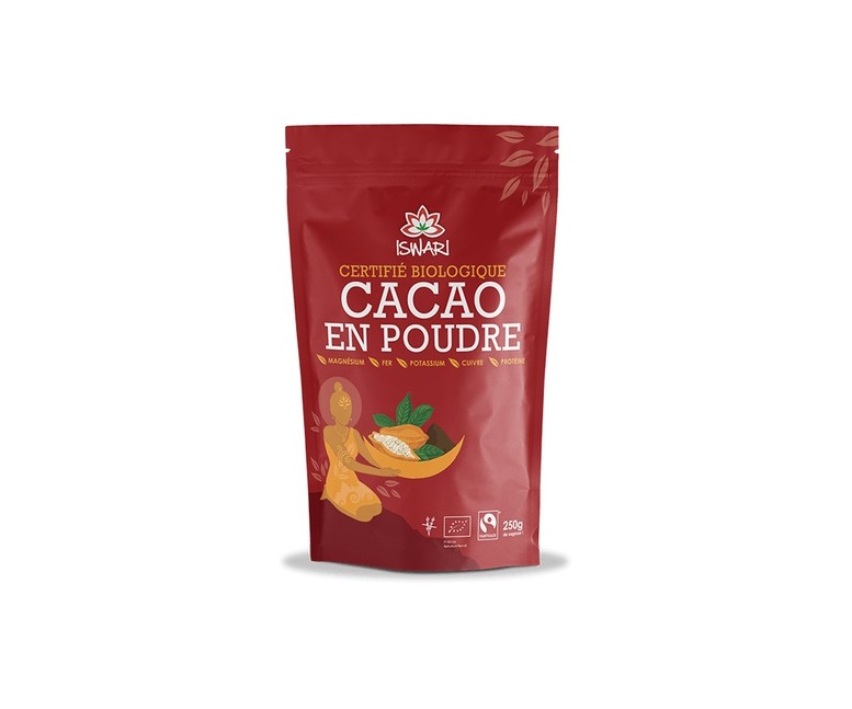 Cacao en polvo 250 g de polvo Iswari