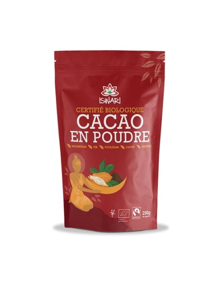 Cacao en polvo 250 g de polvo Iswari