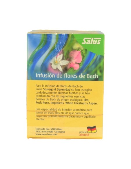 Infusión Flores Bach Sosiego y Serenidad 15 bolsitas infusoras Salus