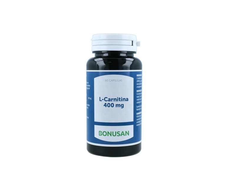 L-Carnitina 60 cápsulas vegetales de 400mg Bonusan