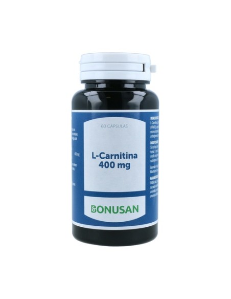 L-Carnitina 60 cápsulas vegetales de 400mg Bonusan