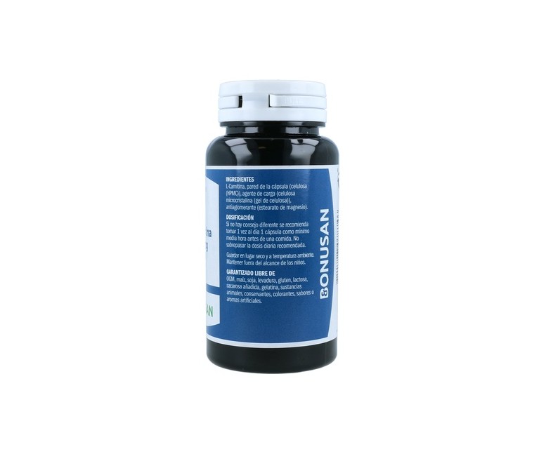 L-Carnitina 60 cápsulas vegetales de 400mg Bonusan