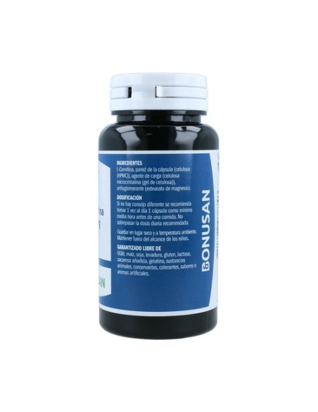 L-Carnitina 60 cápsulas vegetales de 400mg Bonusan