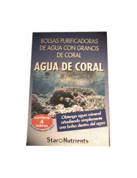 Bolsas purificadoras de agua con granos de coral 4 sobres Star Nutri