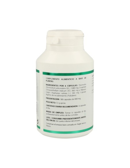 Rábano Negro Holofit 180 cápsulas Equisalud