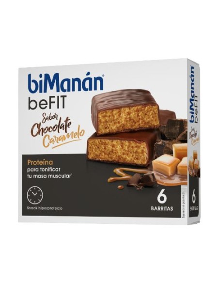 Barrita de Chocolate y Caramelo (Método Pro) 6 barritas de 27g biManán