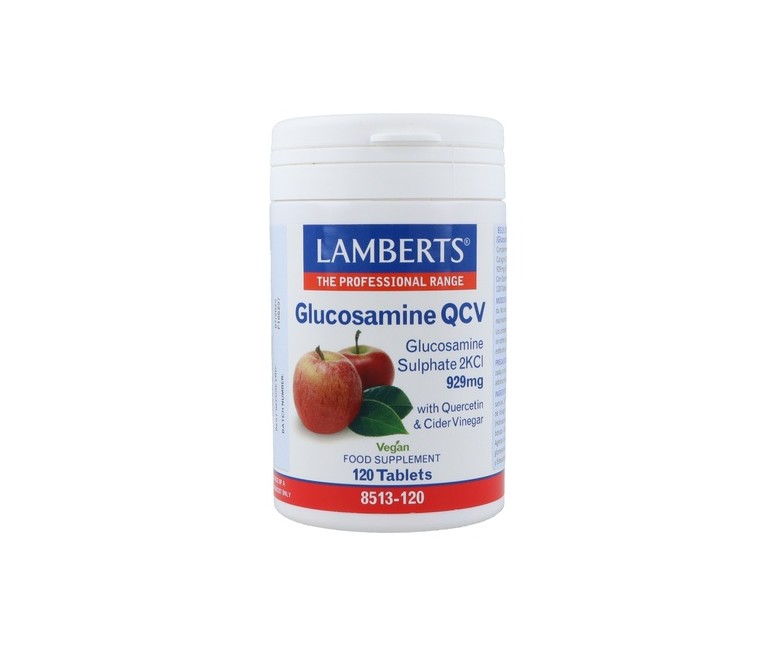 Glucosamina QCV 120 tabletas de 929mg Lamberts