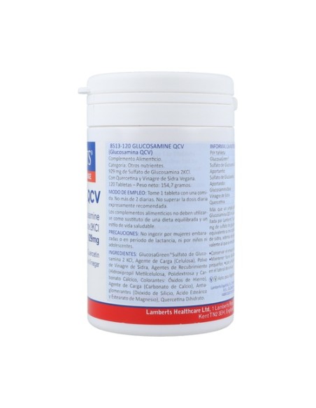 Glucosamina QCV 120 tabletas de 929mg Lamberts