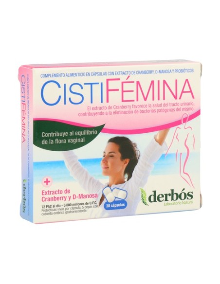 Cistifemina 30 cápsulas de 530mg Derbós