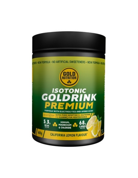 Gold drink premium limón 600 g de polvo (Limón) Gold Nutrition
