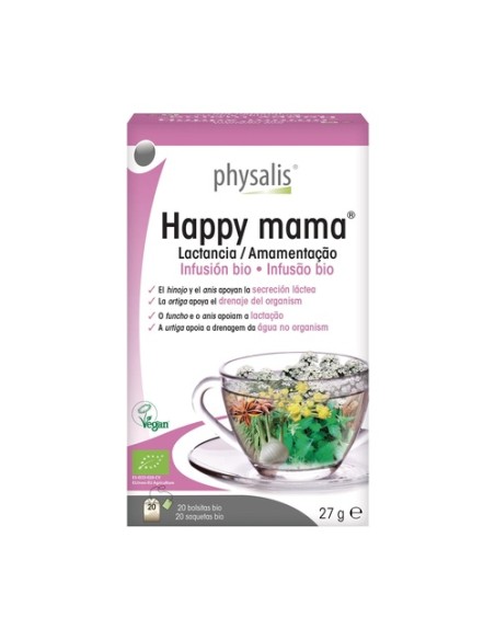 Infusión Happy Mama Bio 20 bolsitas infusoras Physalis