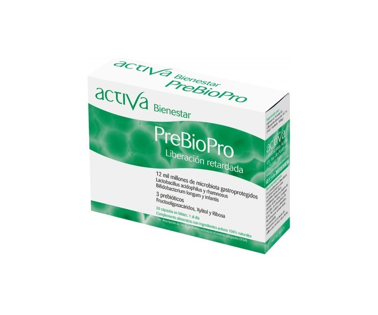Bienestar prebiopro 30 cápsulas vegetales Activa