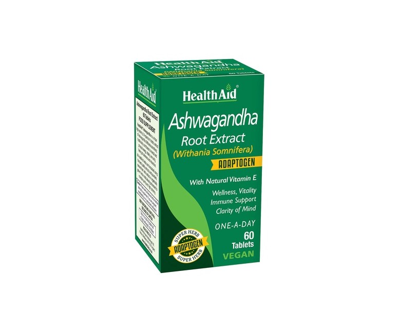 Extracto de raíz de ashwagandha 60 comprimidos Health Aid