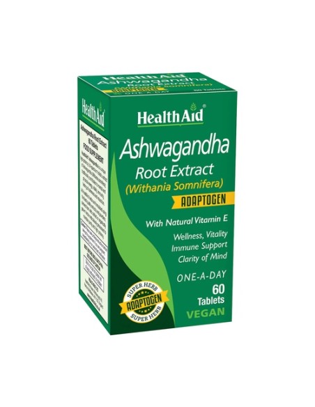 Extracto de raíz de ashwagandha 60 comprimidos Health Aid