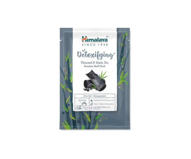 Mascarilla detox hoja de bambú de carbón & té verde 30 ml Himalaya Herbals