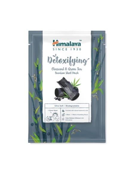 Mascarilla detox hoja de bambú de carbón & té verde 30 ml Himalaya Herbals