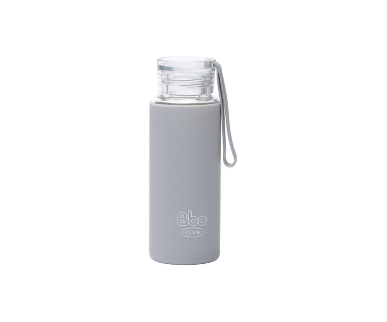 Botella Bbo de borosilicato gris 330 ml 1 unidad (Gris) Irisana