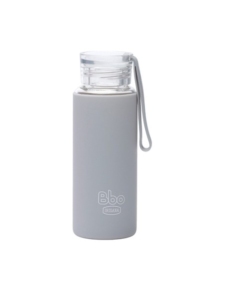 Botella Bbo de borosilicato gris 330 ml 1 unidad (Gris) Irisana