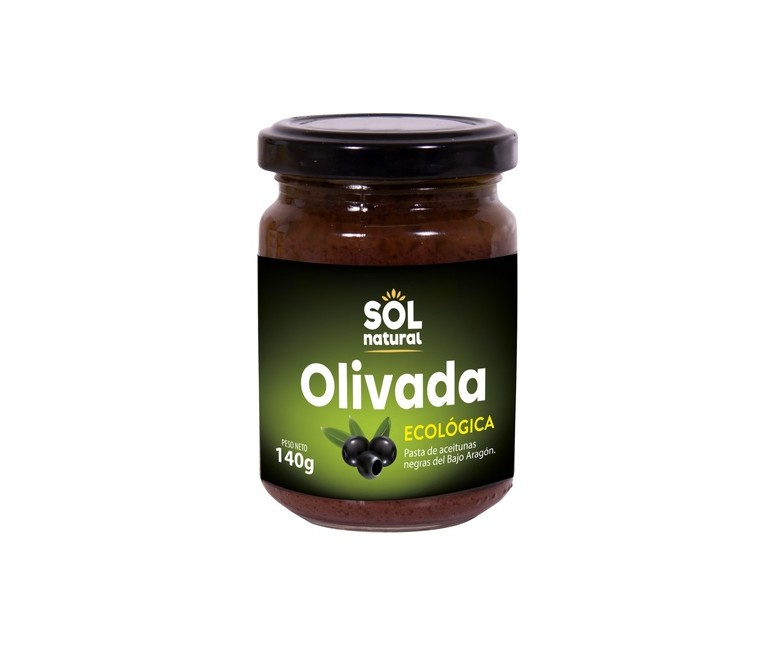 Olivada negra Bajo Aragón Bio 140 g Sol Natural