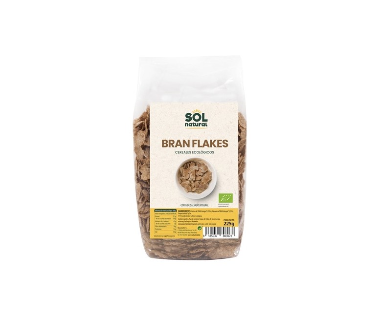 Cereales bran flakes con salvado Bio 225 g Sol Natural