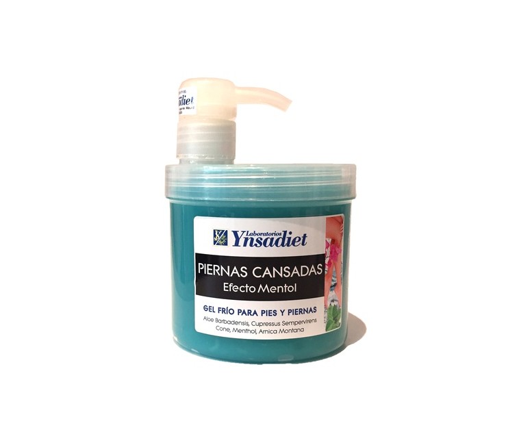 Gel frío piernas cansadas (efecto mentol) 500 ml Ynsadiet
